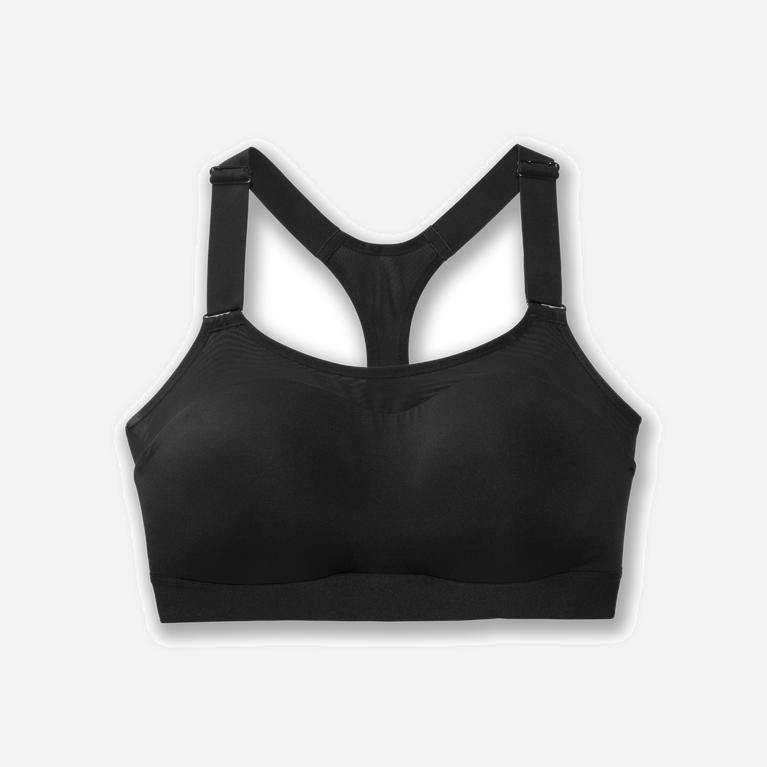 Brooks Dare Racerback Australia - Women's Running Bra - Black (642781-YPS)